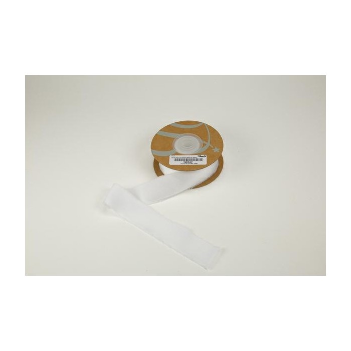 NASTRO RASO C FRANGIA 25X15MT BIANCO